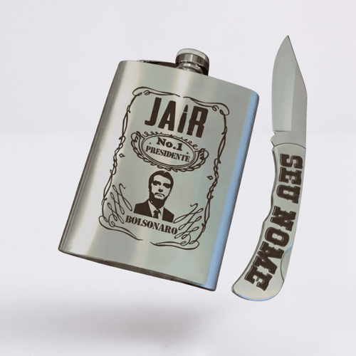 Kit Patriota | Cantil E Canivete + Seu Nome Grátis